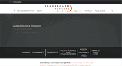 Desktop Screenshot of beauregardavocats.com